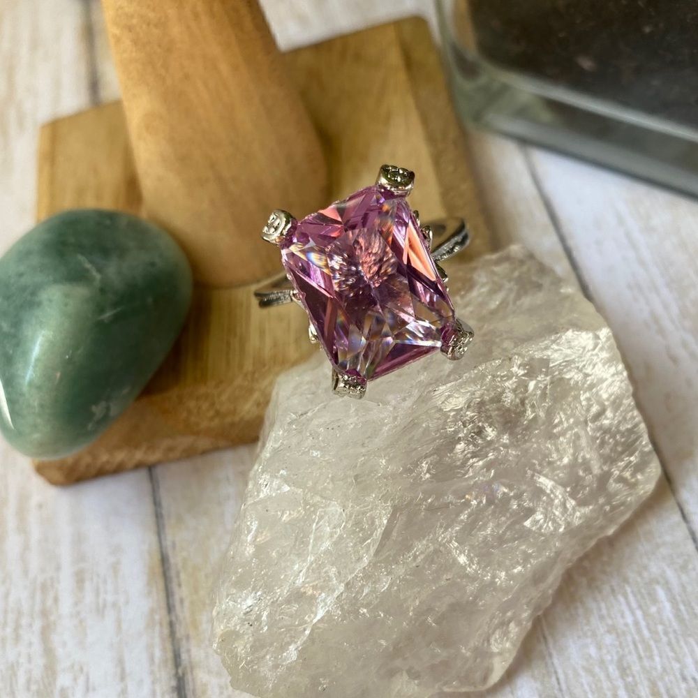 Ametrine Cubic Zirconia Fashion Ring Size 10